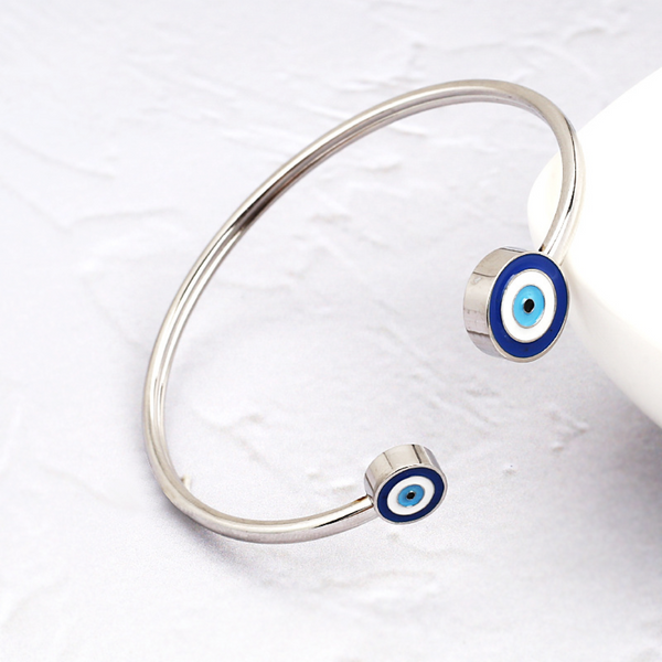 Evil Eye One Size Stainless Steel Daily Wear Bracelet