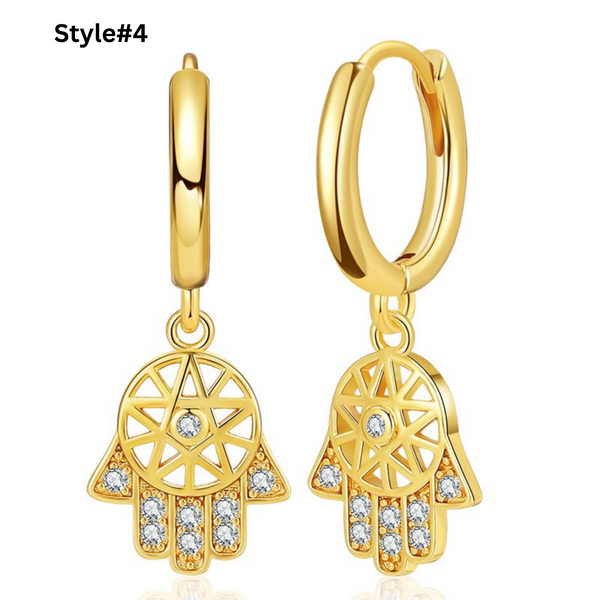 18K Gold Plated Anti-Tarnish Earrings.