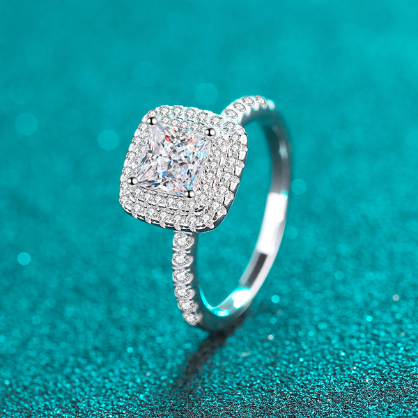 S925 Sterling Silver Engagement Promise Ring.