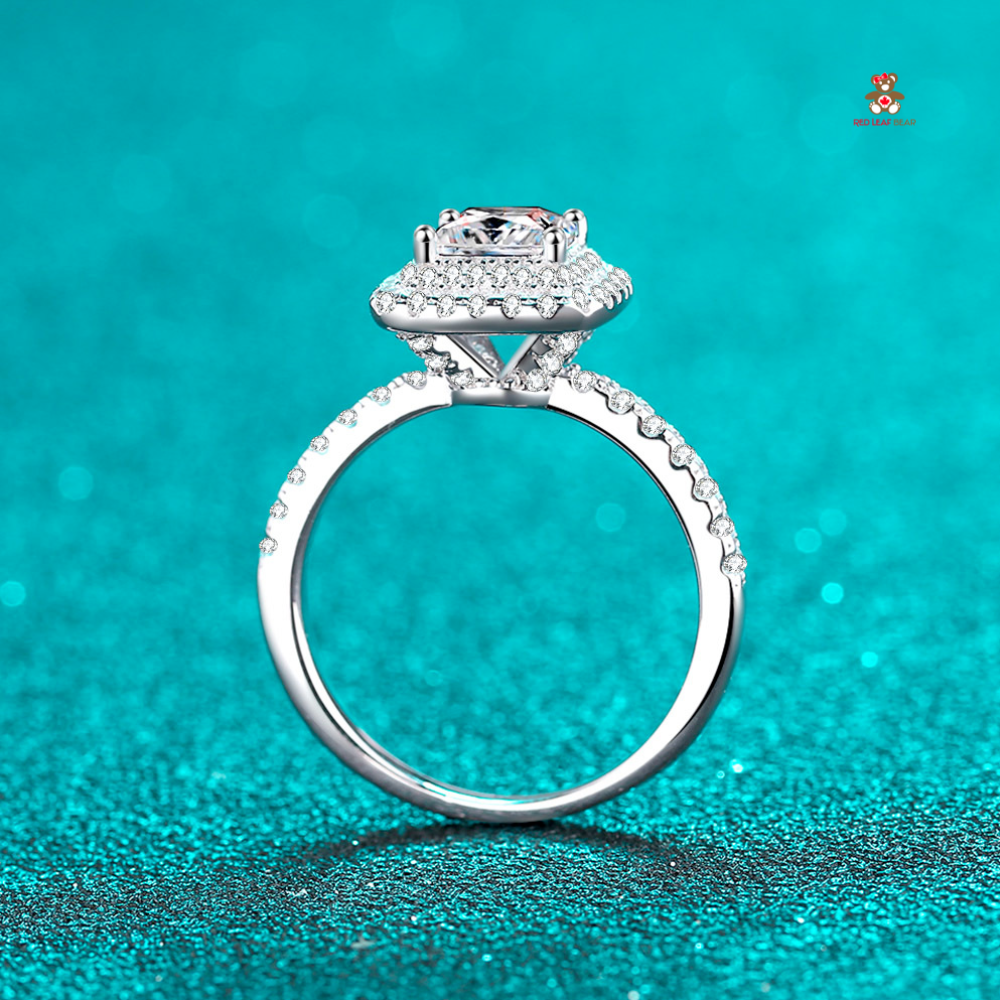S925 Sterling Silver Engagement Promise Ring.