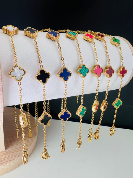 Mini 5 Clover VCA Style Bracelet