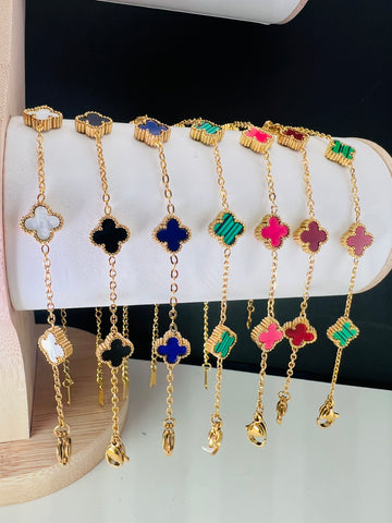 Mini 5 Clover VCA Style Bracelet
