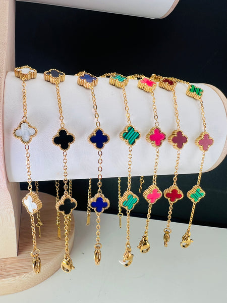 Mini 5 Clover VCA Style Bracelet