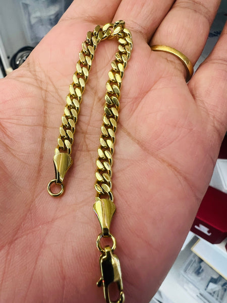 18k Gold Plated Infant Bracelet Anti Tarnish Water Resistant