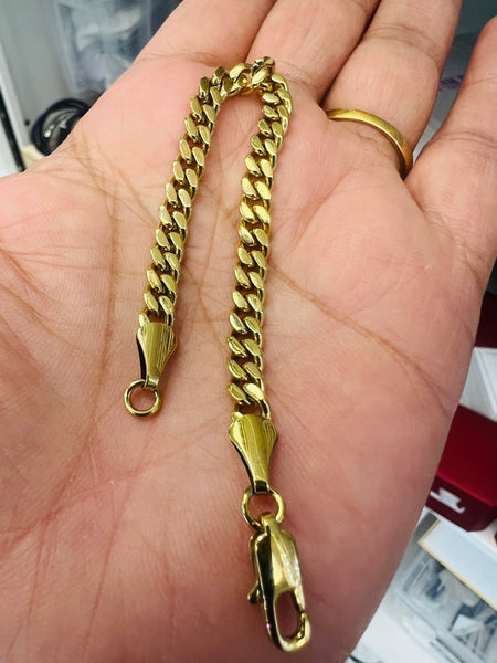 18k Gold Plated Infant Bracelet Anti Tarnish Water Resistant