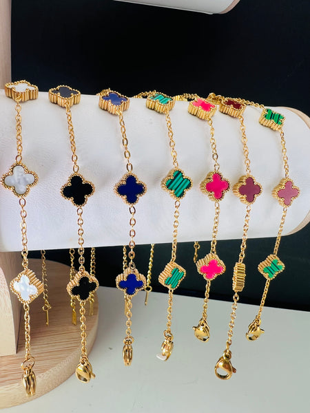 Mini 5 Clover VCA Style Bracelet