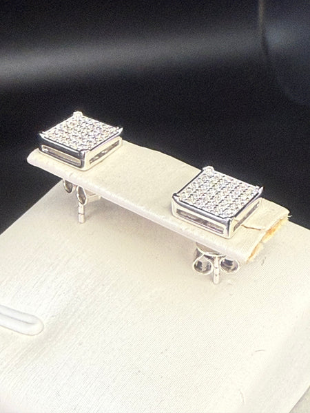 Moissanite Diamond Studs Earring. Pass Diamond Test
