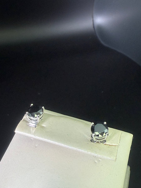 Half Carat 0.5 Moissanite Diamond Studs Earring. Pass Diamond Test