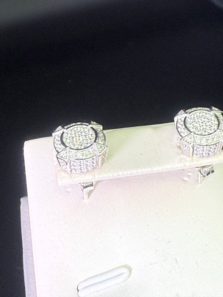 Iced 0.05 Moissanite Diamond Studs Earring. Pass Diamond Test