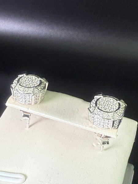 Iced 0.05 Moissanite Diamond Studs Earring. Pass Diamond Test