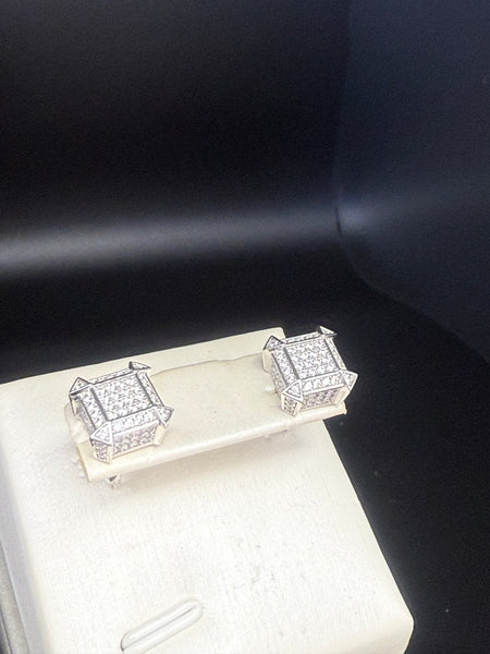 Iced 0.05 Moissanite Diamond Studs Earring. Pass Diamond Test