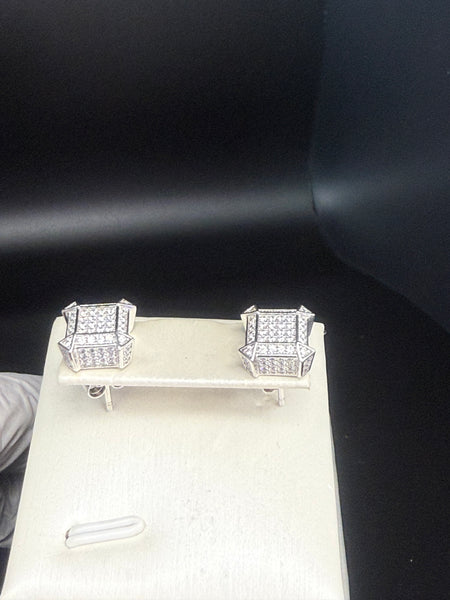 Iced 0.05 Moissanite Diamond Studs Earring. Pass Diamond Test