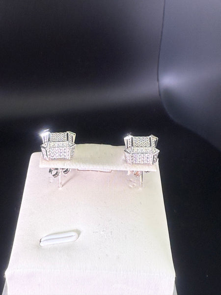 Iced 0.05 Moissanite Diamond Studs Earring. Pass Diamond Test