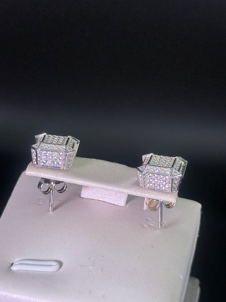Iced 0.05 Moissanite Diamond Studs Earring. Pass Diamond Test