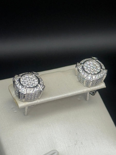 Iced 0.05 Moissanite Diamond Studs Earring. Pass Diamond Test