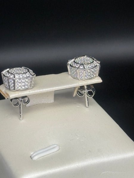 Iced 0.05 Moissanite Diamond Studs Earring. Pass Diamond Test