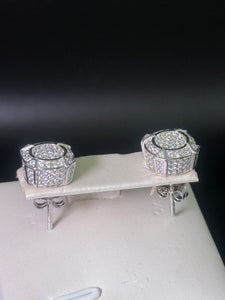 Iced 0.05 Moissanite Diamond Studs Earring. Pass Diamond Test