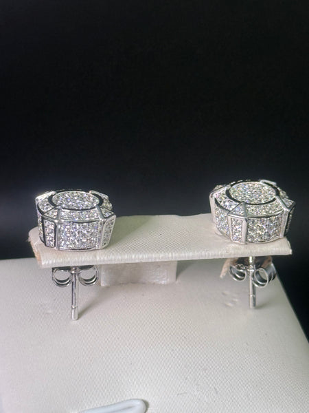 Iced 0.05 Moissanite Diamond Studs Earring. Pass Diamond Test