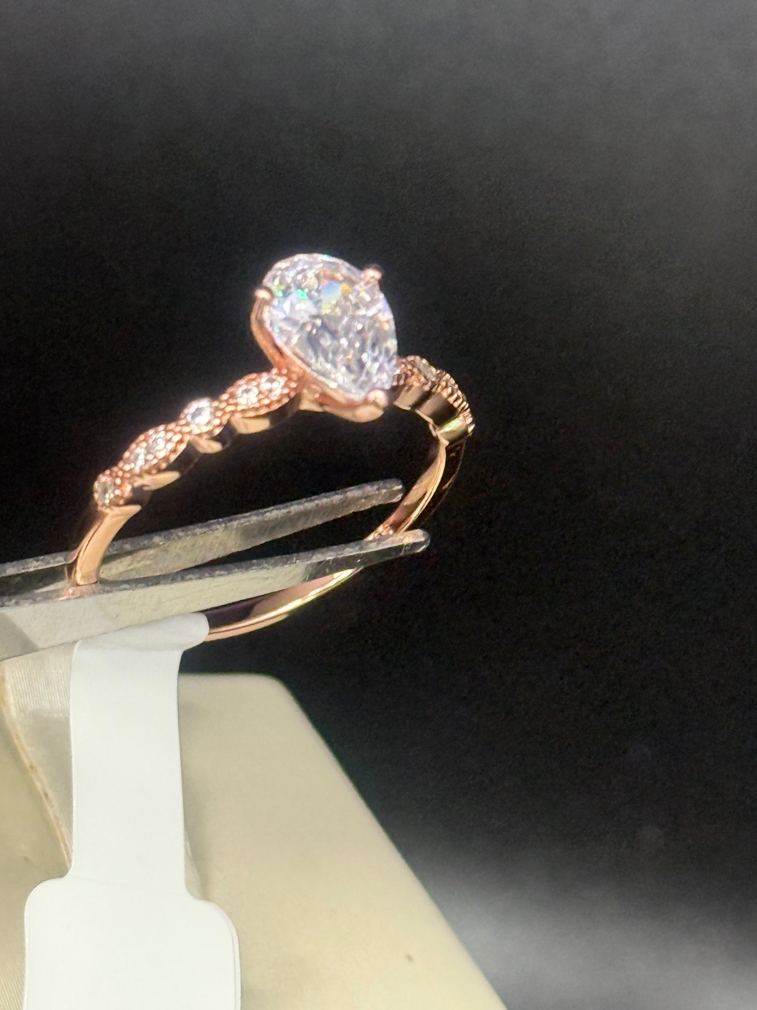 Solid Sterling Silver Engagement Ring