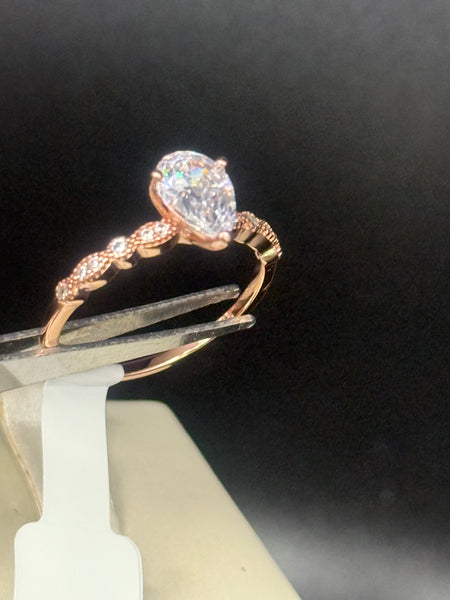 Solid Sterling Silver Engagement Ring