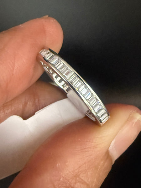 Sterling Silver Full Eternity Band Ring