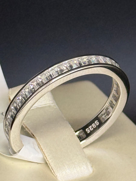 Sterling Silver Full Eternity Band Ring