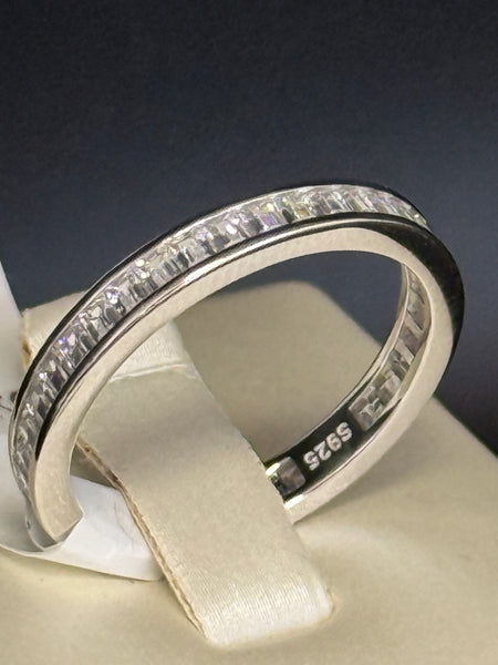 Sterling Silver Full Eternity Band Ring