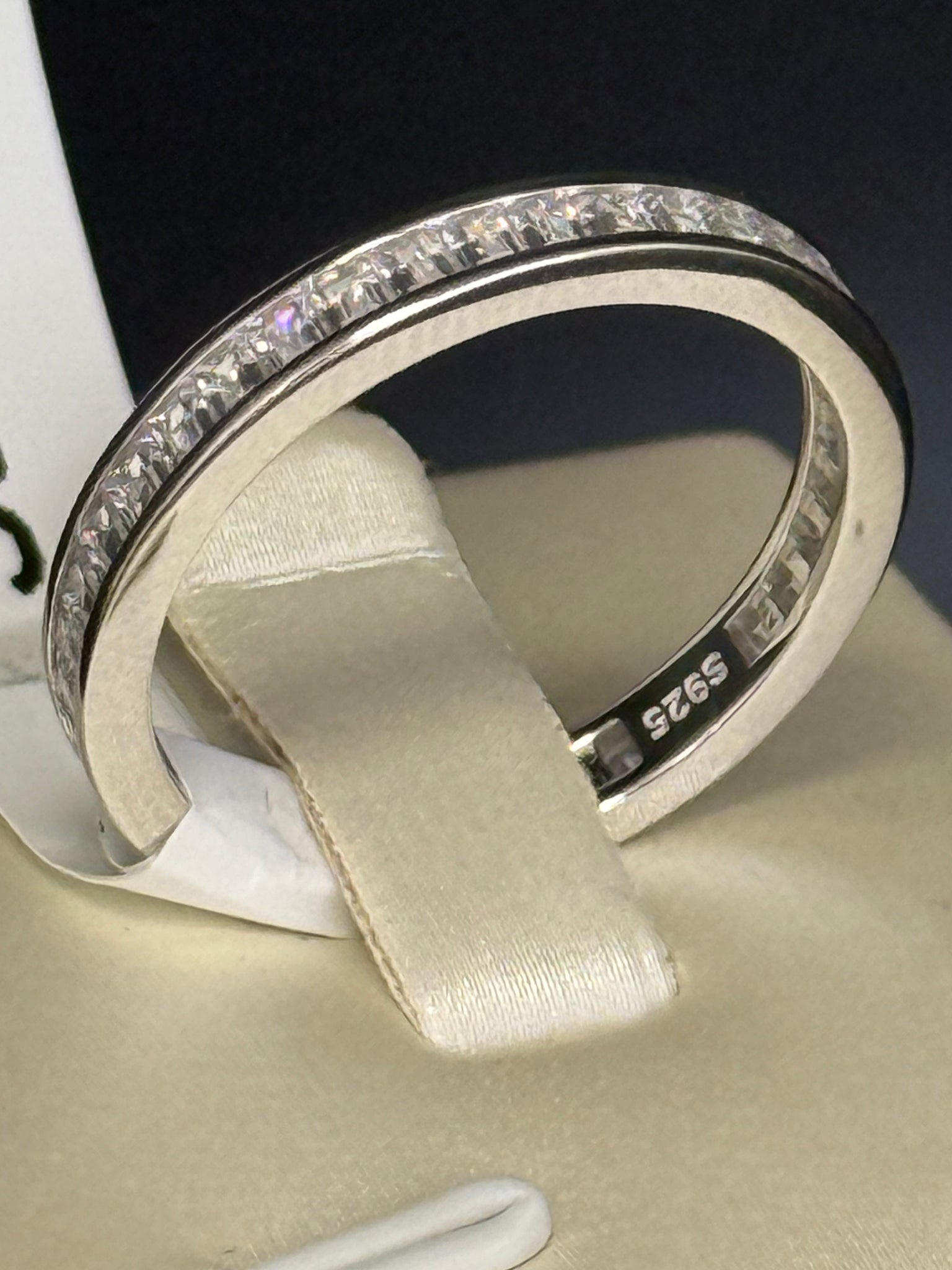 Sterling Silver Full Eternity Band Ring