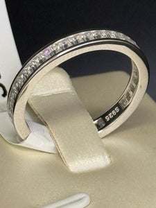 Sterling Silver Full Eternity Band Ring