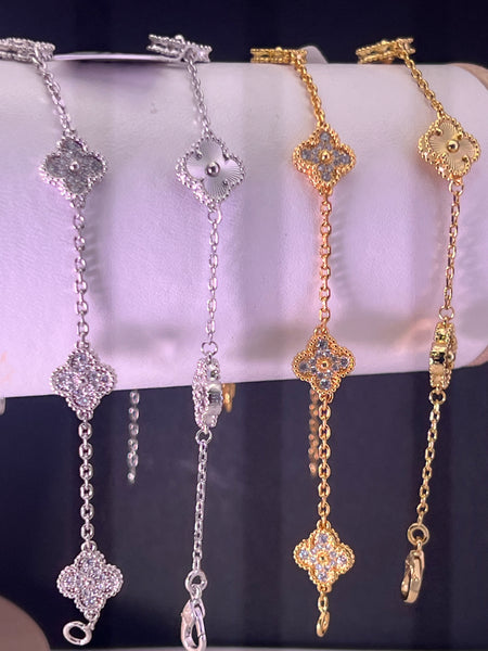 18k Gold Plated MINI VCA Style Bracelet