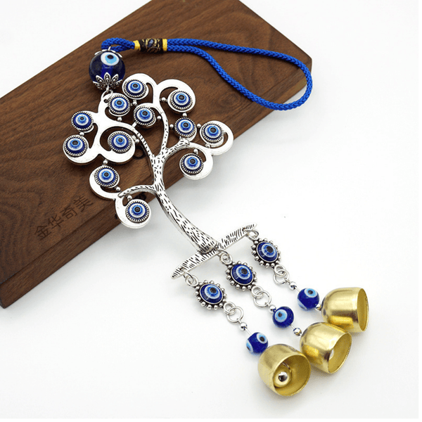 Red Leaf Bear - FREE Shipping Over $75 - Something for Everyone evil eye Evil Eye Hanging Family Tree Blue Evil Eye Amulet Home Wall Decoration for Protection (Wind Chimes)