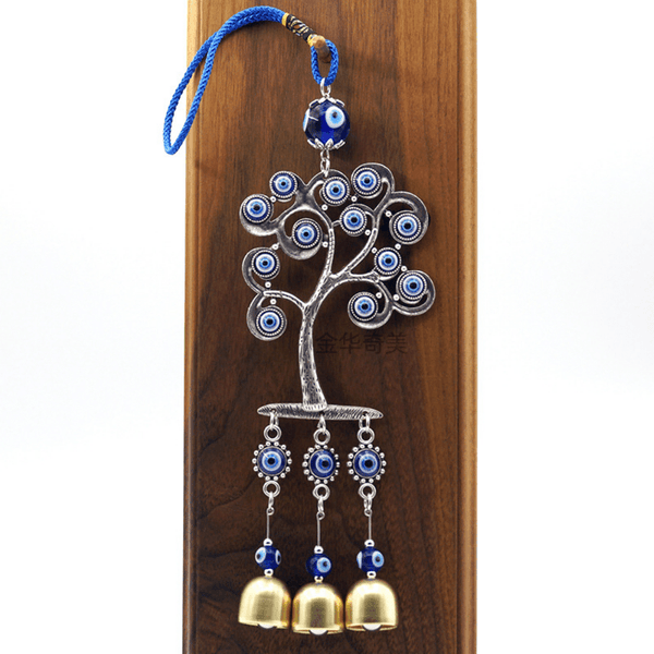 Red Leaf Bear - FREE Shipping Over $75 - Something for Everyone evil eye Evil Eye Hanging Family Tree Blue Evil Eye Amulet Home Wall Decoration for Protection (Wind Chimes)