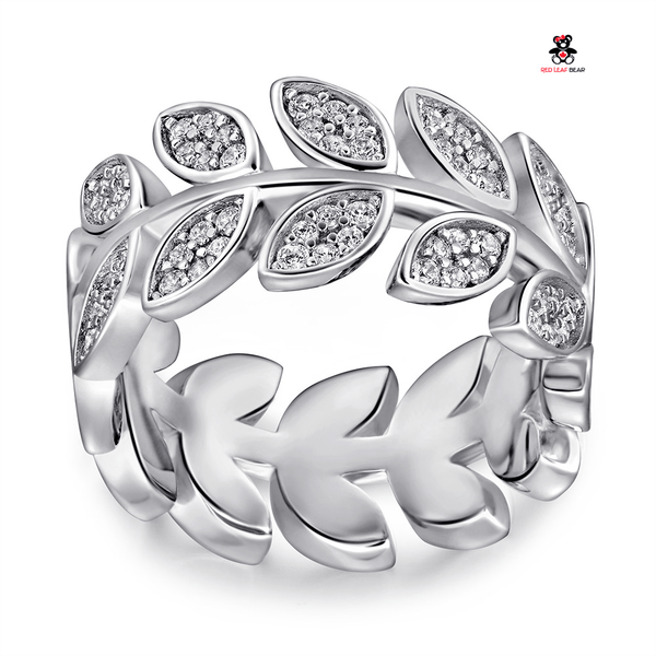 Red Leaf Bear - FREE Shipping Over $75 - Something for Everyone Sterling Silver Leaf Ring.