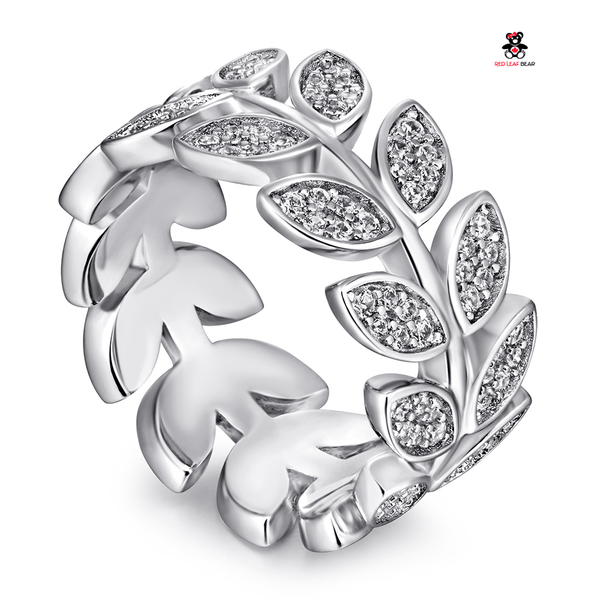 Red Leaf Bear - FREE Shipping Over $75 - Something for Everyone Sterling Silver Leaf Ring.