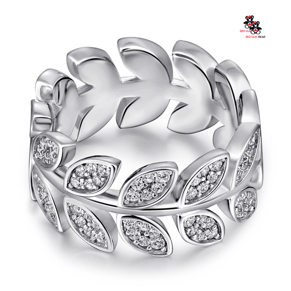 Red Leaf Bear - FREE Shipping Over $75 - Something for Everyone Sterling Silver Leaf Ring.
