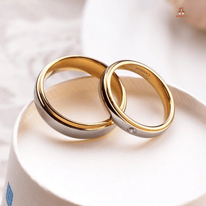 Red Leaf Bear - FREE Shipping Over $75 - Something for Everyone Tungsten 18K Gold Plated Couple Ring
