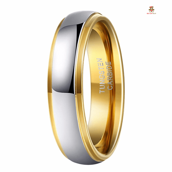 Red Leaf Bear - FREE Shipping Over $75 - Something for Everyone Tungsten 18K Gold Plated Couple Ring