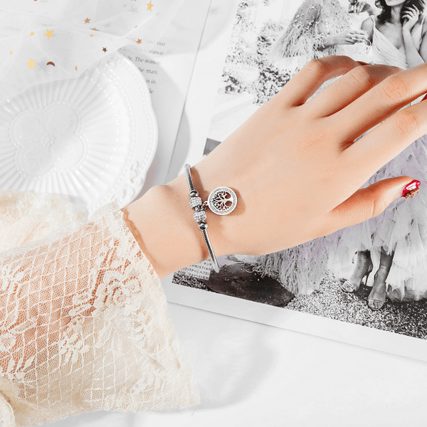 Red Leaf Bear - FREE Shipping Over $99 - Something for Everyone Bracelet Gold Plated Stainless Family Tree Bracelet