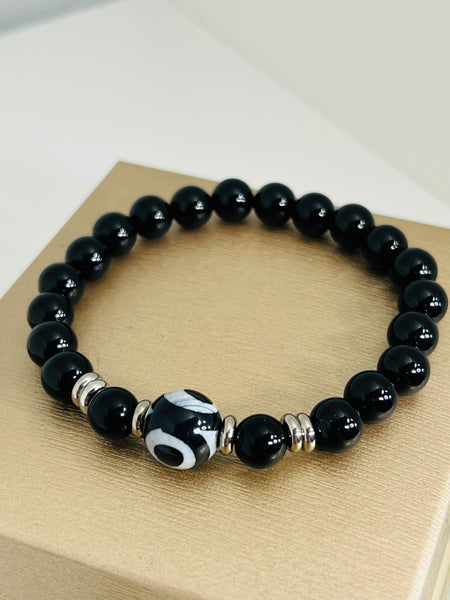 Red Leaf Bear - FREE Shipping Over $99 - Something for Everyone Bracelet Natural Beads Handmade Mens Stretchable Bracelet.