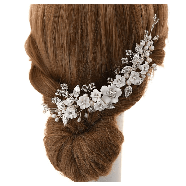 Red Leaf Bear - FREE Shipping Over $99 - Something for Everyone Bridal Hair Piece Silver Bridal Hair Accessories Hair Clip Bridal Hair Comb Bridal Headpiece