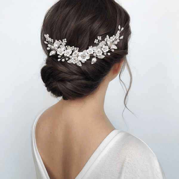 Red Leaf Bear - FREE Shipping Over $99 - Something for Everyone Bridal Hair Piece Silver Bridal Hair Accessories Hair Clip Bridal Hair Comb Bridal Headpiece