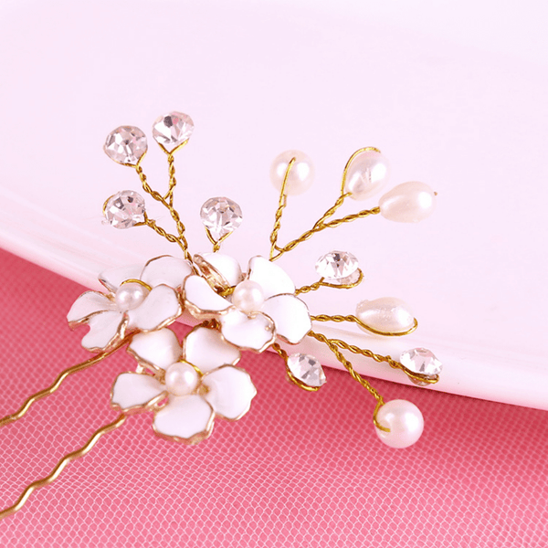 Red Leaf Bear - FREE Shipping Over $99 - Something for Everyone Gold Plated Metal Bridal Hair Pin.