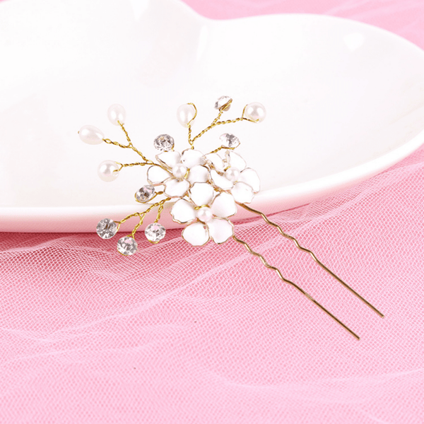 Red Leaf Bear - FREE Shipping Over $99 - Something for Everyone Gold Plated Metal Bridal Hair Pin.