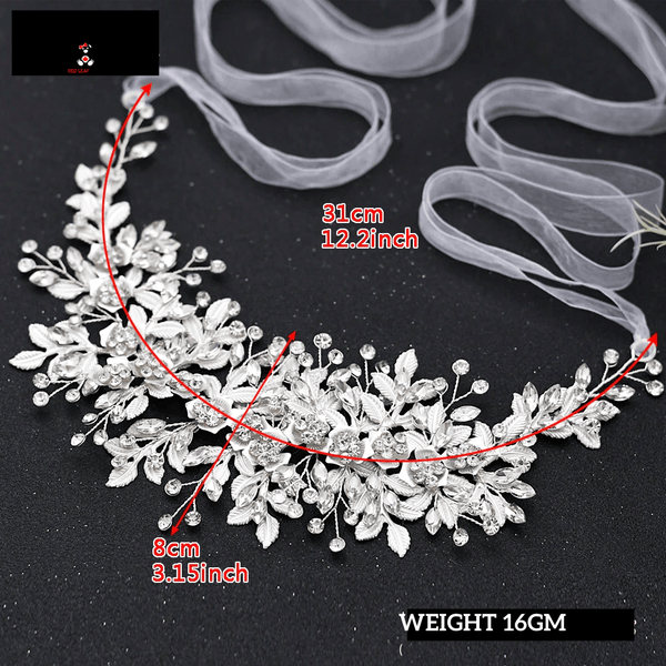 Red Leaf Bear - FREE Shipping Over $99 - Something for Everyone Wedding headpiece CRYSTAL DREAM Bridal side hair piece Diamond hair accessory Crystal hair vine Big rhinestone brooch Statement hair jewellery
