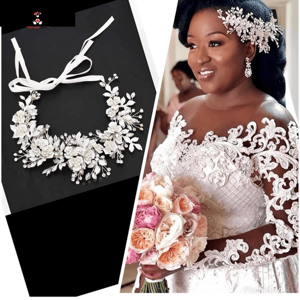 Red Leaf Bear - FREE Shipping Over $99 - Something for Everyone Wedding headpiece CRYSTAL DREAM Bridal side hair piece Diamond hair accessory Crystal hair vine Big rhinestone brooch Statement hair jewellery
