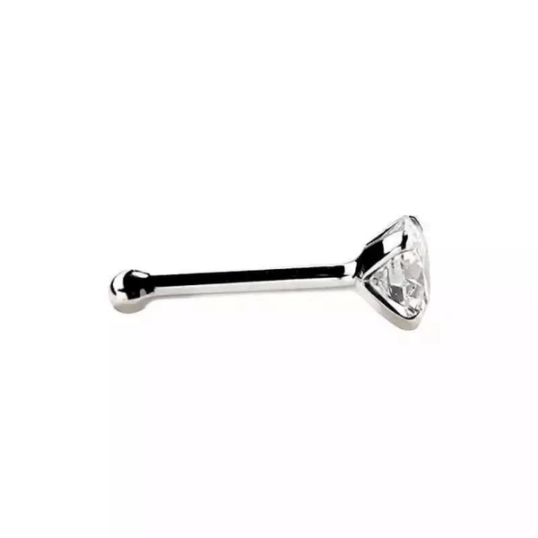 Red Leaf Bear - FREE Shipping - Something for Everyone Earrings 925 Sterling Silver Cubic Zircon Nose Pin Stud.