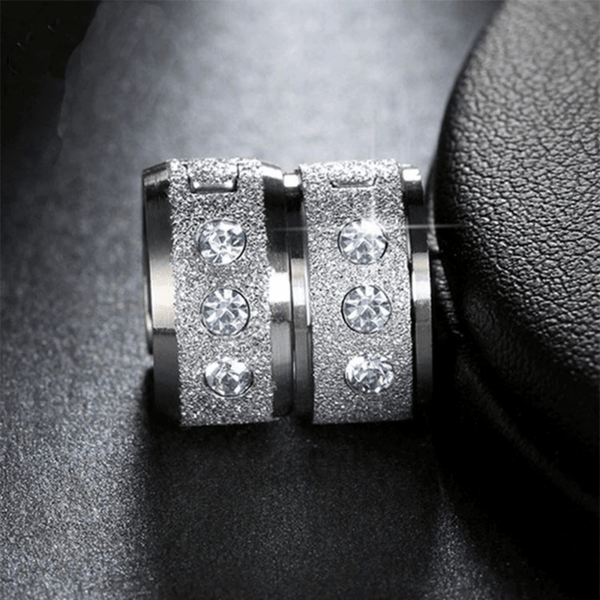 Red Leaf Bear - FREE Shipping - Something for Everyone Earrings SILVER Stainless Mens Huggie Hoops