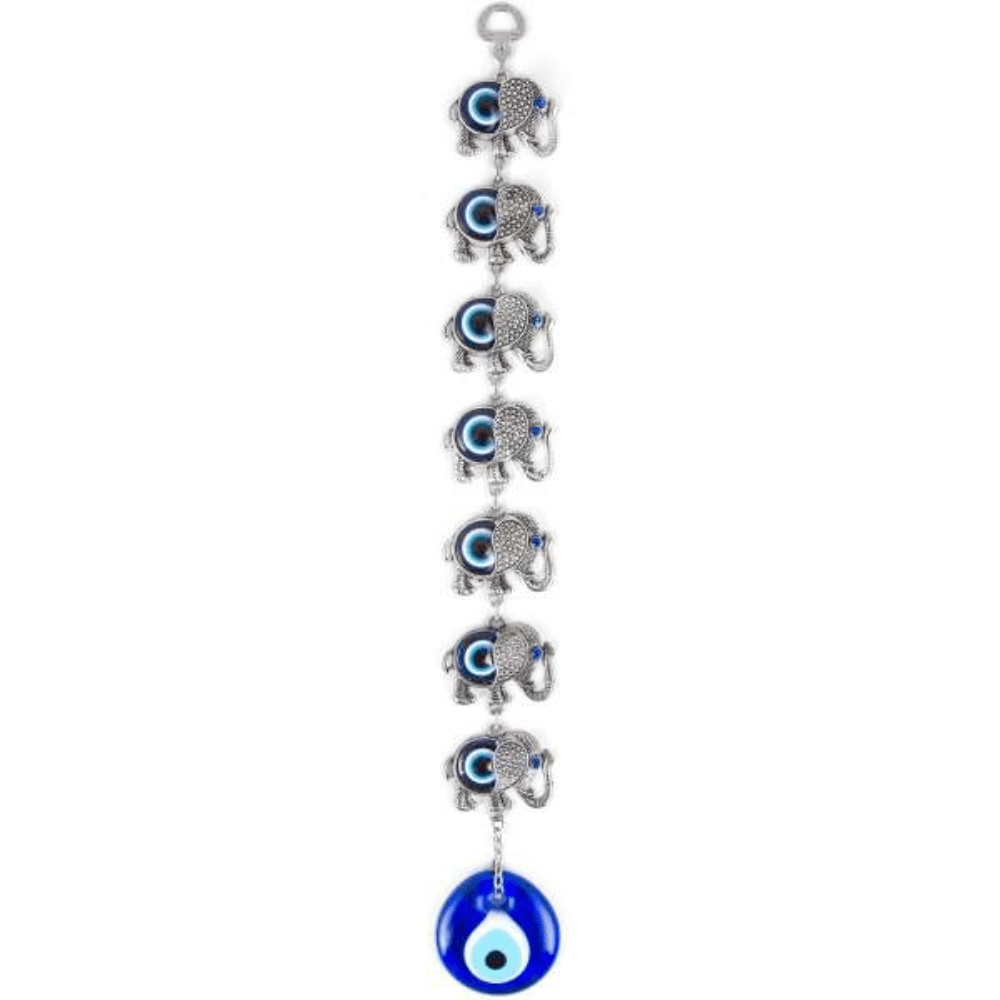 Red Leaf Bear - FREE Shipping - Something for Everyone Evil Eye 7 Elephant Evil Eye Turkish Lucky Charm Wall Decor.