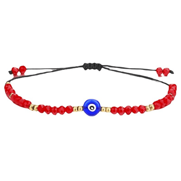 Red Leaf Bear - FREE Shipping - Something for Everyone Evil Eye beads Lucky Charm protection Bracelet