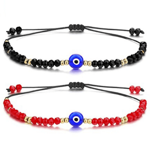 Red Leaf Bear - FREE Shipping - Something for Everyone Evil Eye beads Lucky Charm protection Bracelet